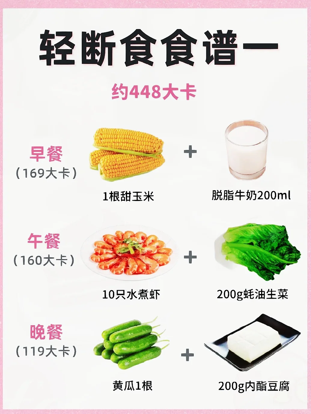 轻断食一天多少卡?轻断食食谱大揭秘！！