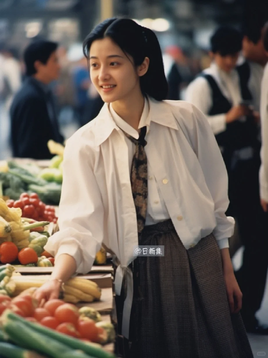 90年代上海，果蔬市场的女孩们