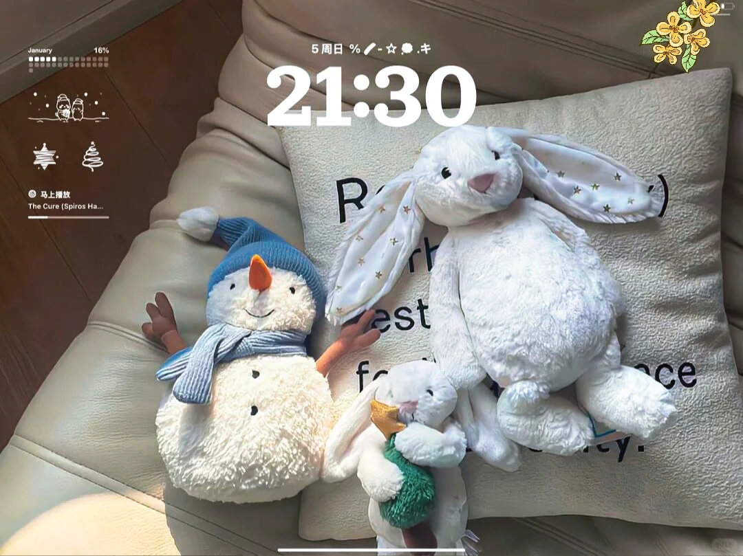 可爱风iPad平板壁纸?•͈ᴗ⁃͈★1.5记录初雪