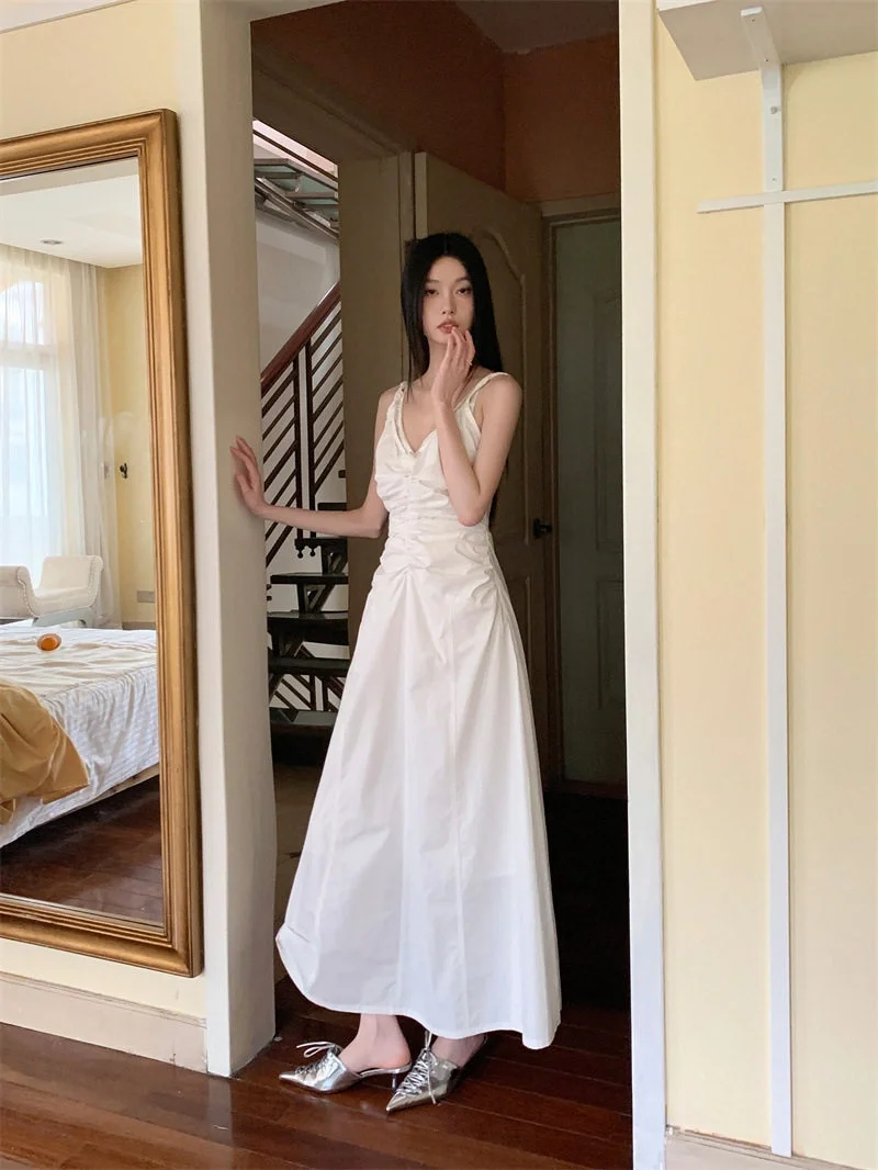 💃独一无二的白蕾丝吊带裙👗