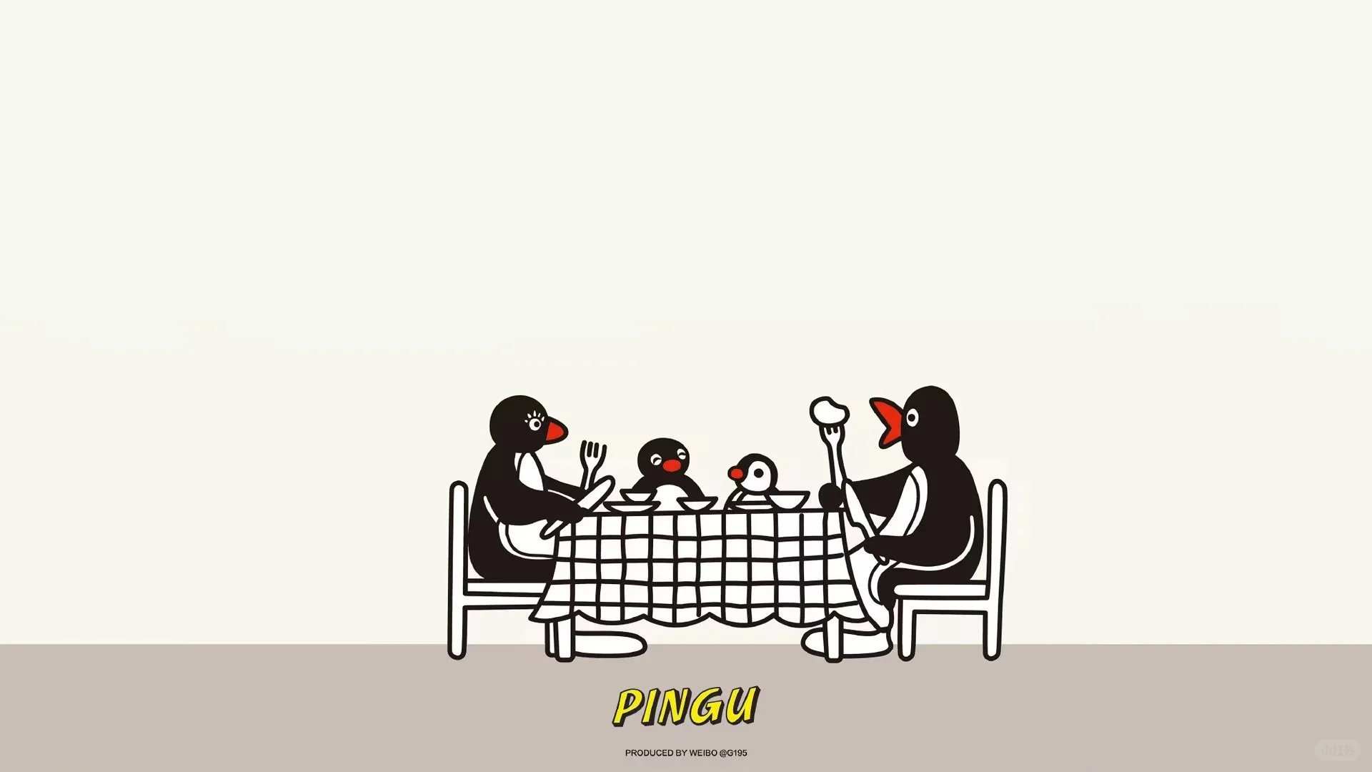 当红辣子鹅！pingu壁纸来咯～可ipad可电脑