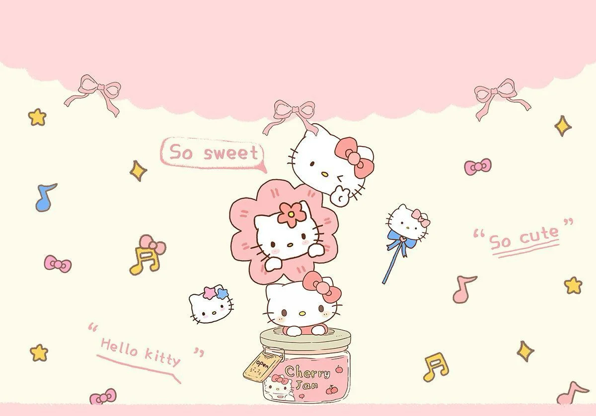 ipad壁纸蜜罐里HelloKitty丨可爱壁纸||