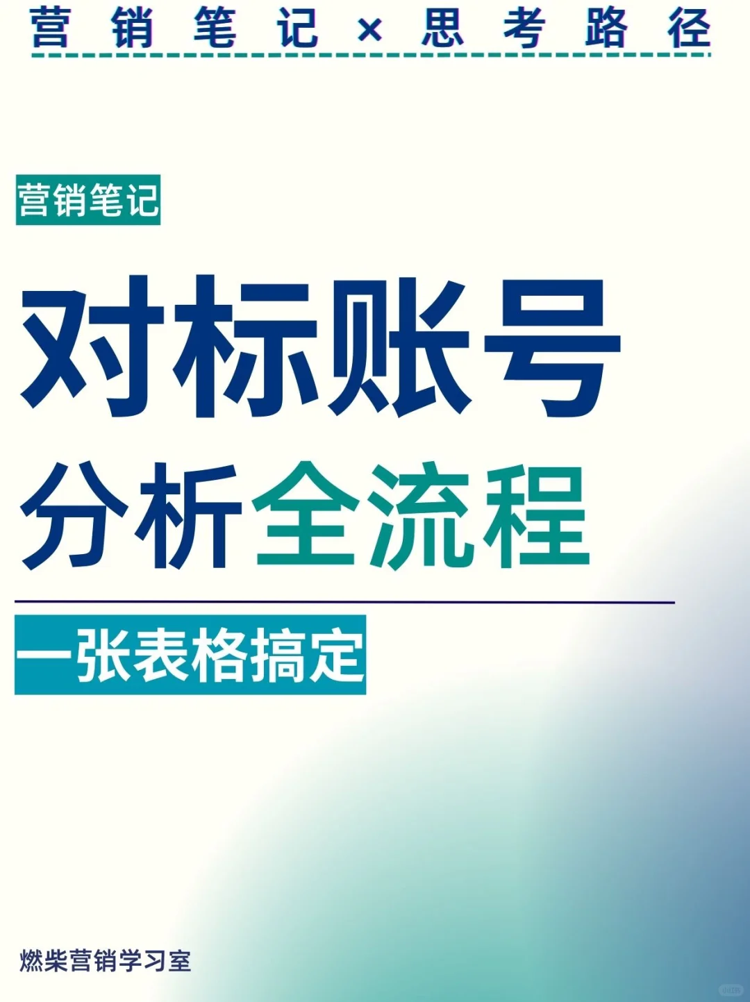 给新人博主✅附模板拆解对标账号分析