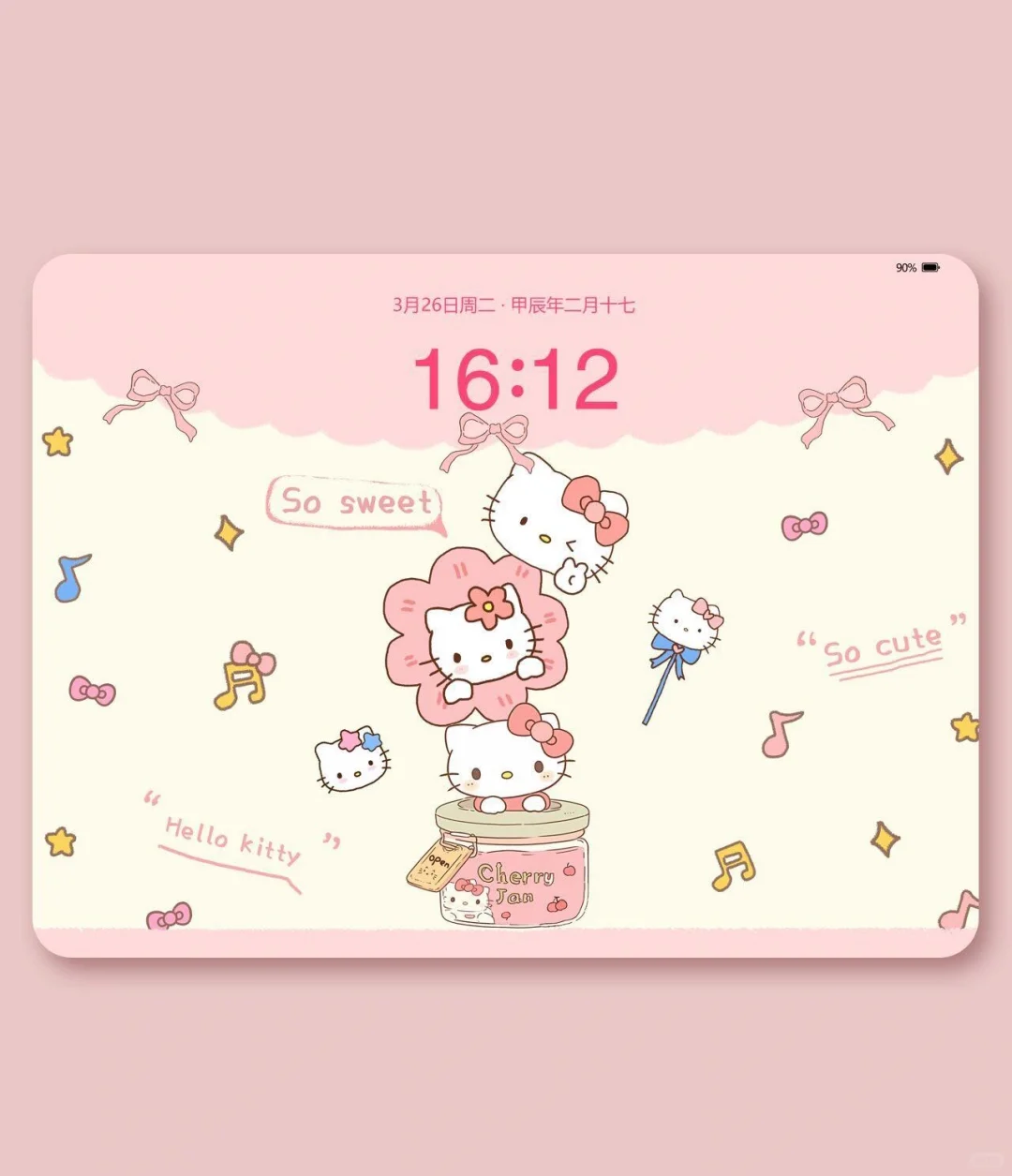 ipad壁纸蜜罐里HelloKitty丨可爱壁纸||