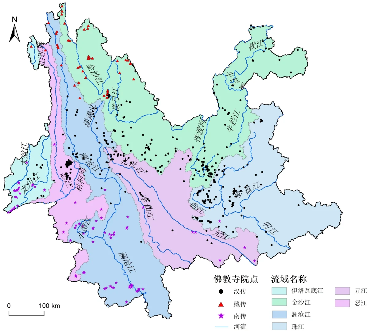 云南佛寺分布的底层地理逻辑