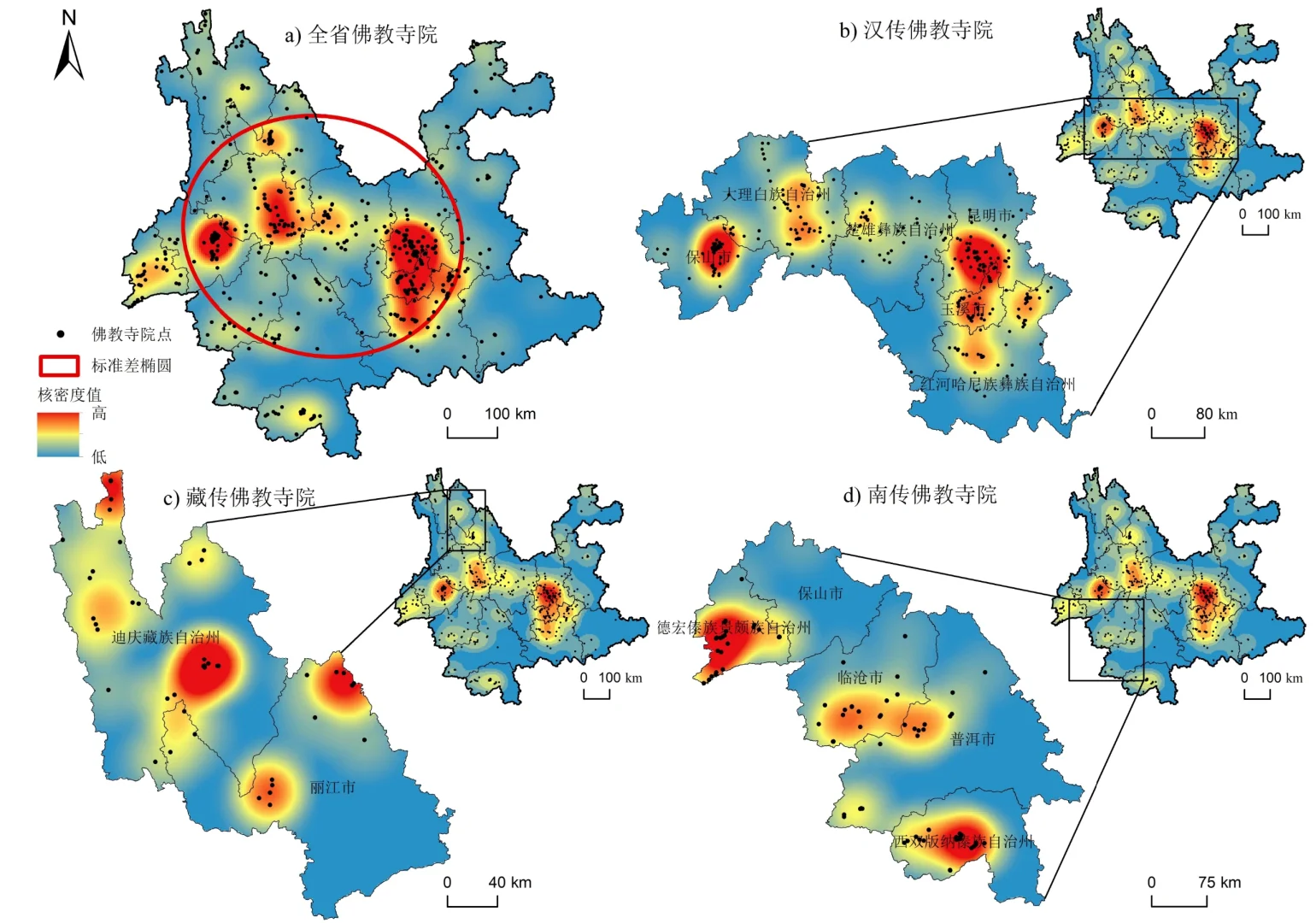 云南佛寺分布的底层地理逻辑