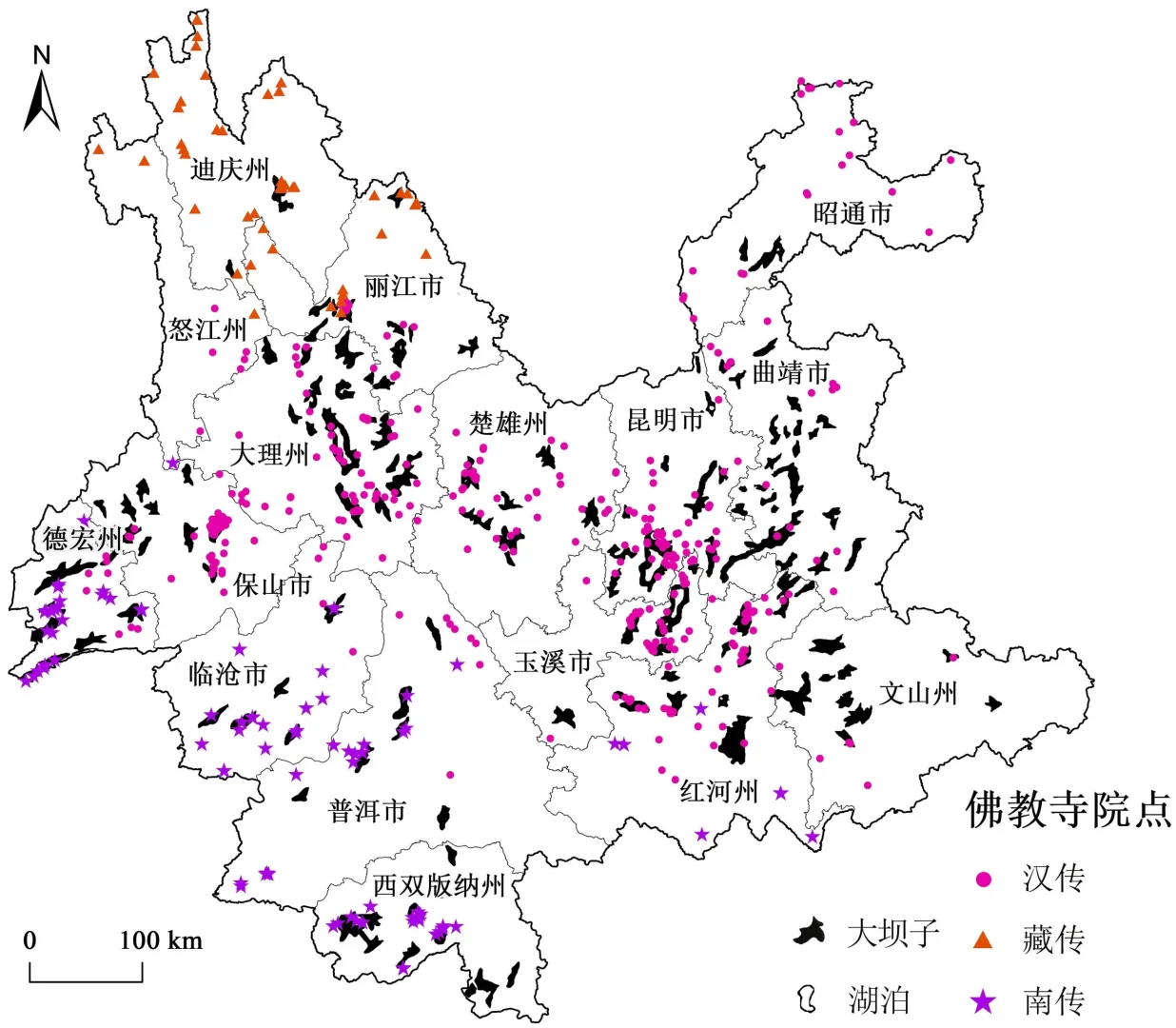 云南佛寺分布的底层地理逻辑