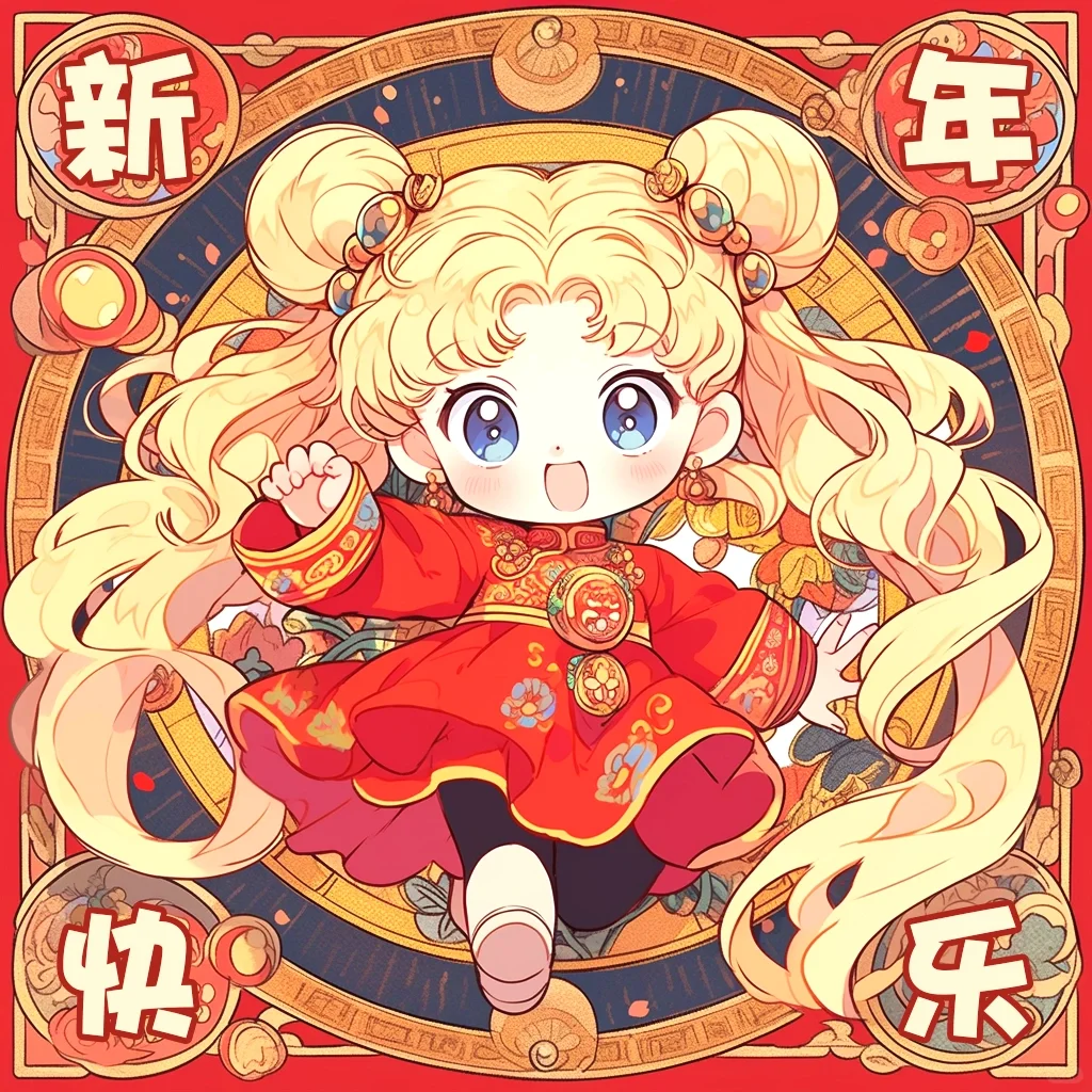 来自美少女的新年祝福??