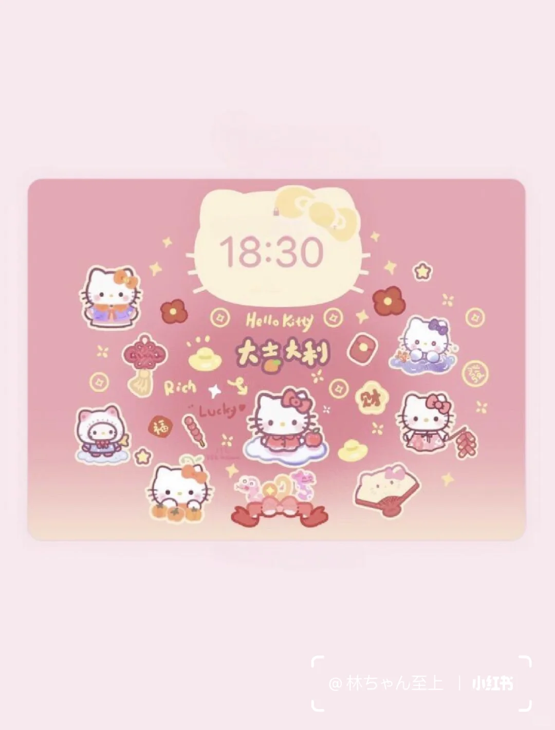 新年喜乐hellokitty|ipad平板壁纸