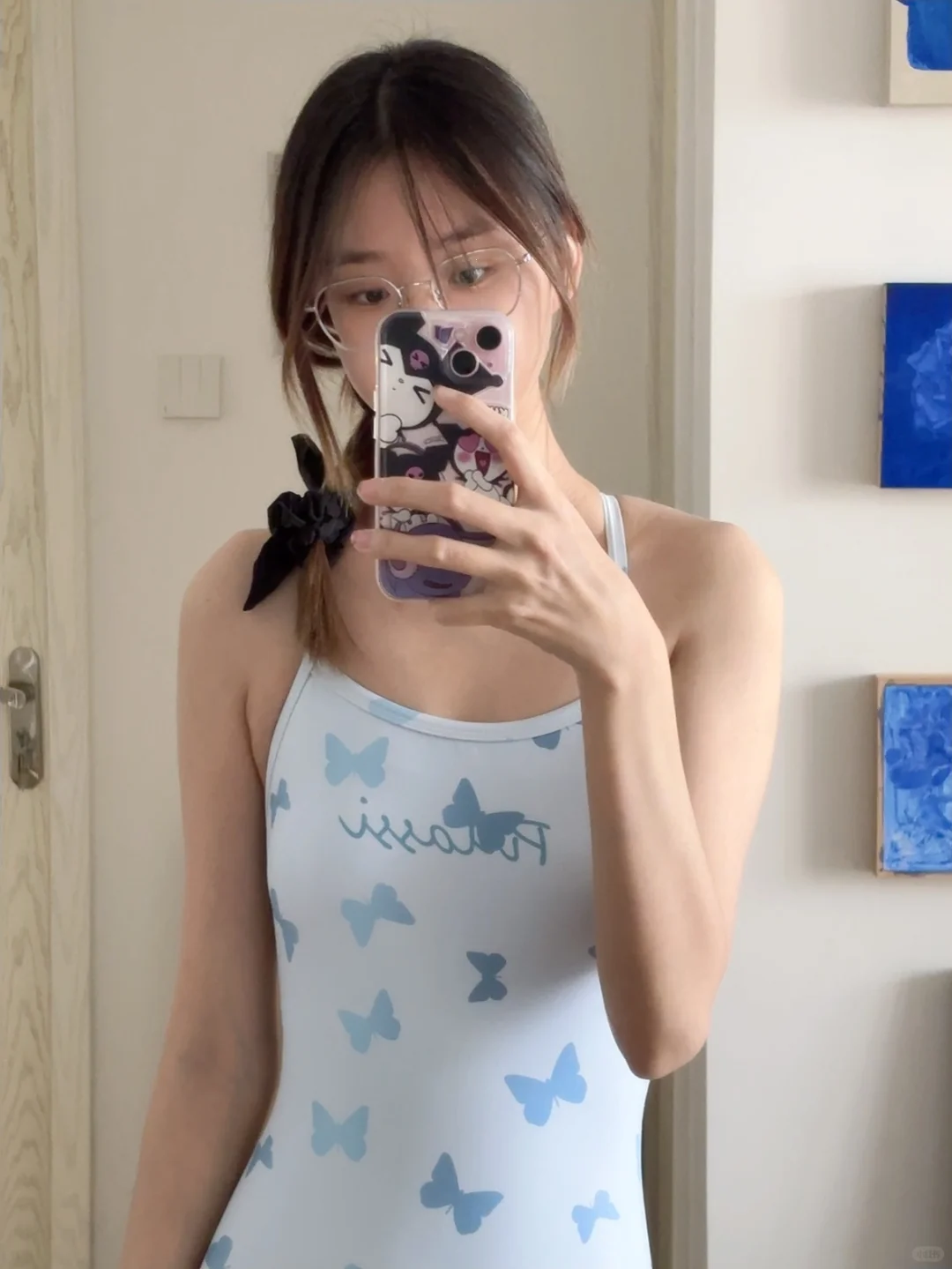 泳衣ootd 集美们小蓝蝴蝶终于到啦?