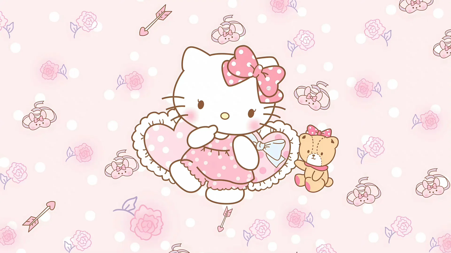 可爱HelloKitty ipda和电脑壁纸