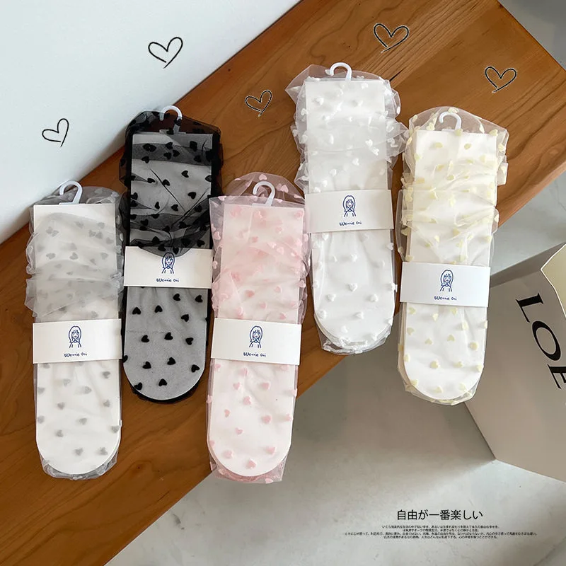 甜美爱心袜子🧦穿搭攻略