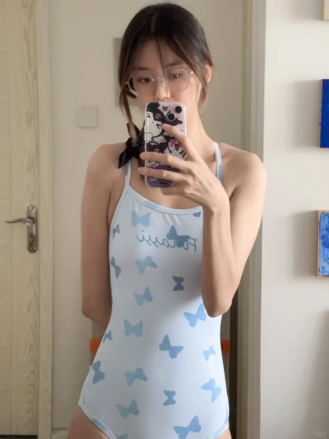 泳衣ootd 集美们小蓝蝴蝶终于到啦?