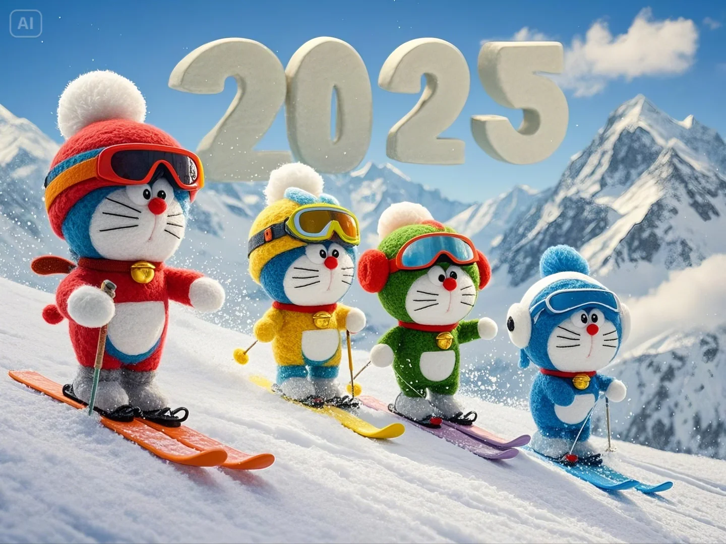 2025，一起出发！|哆啦A梦车机/平板壁纸