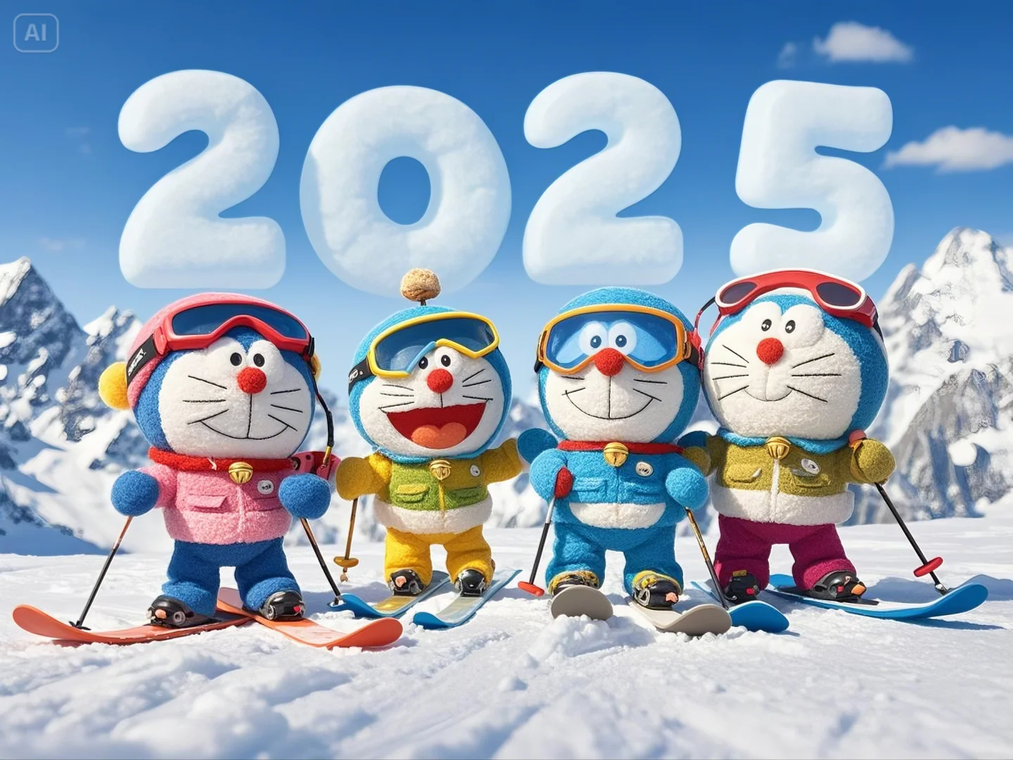 2025，一起出发！|哆啦A梦车机/平板壁纸