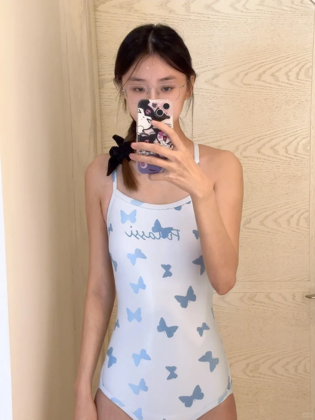 泳衣ootd 集美们小蓝蝴蝶终于到啦?