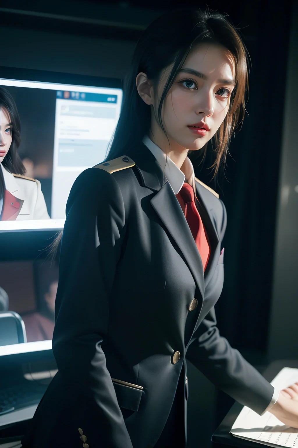 帅气女制服，又酷又帅