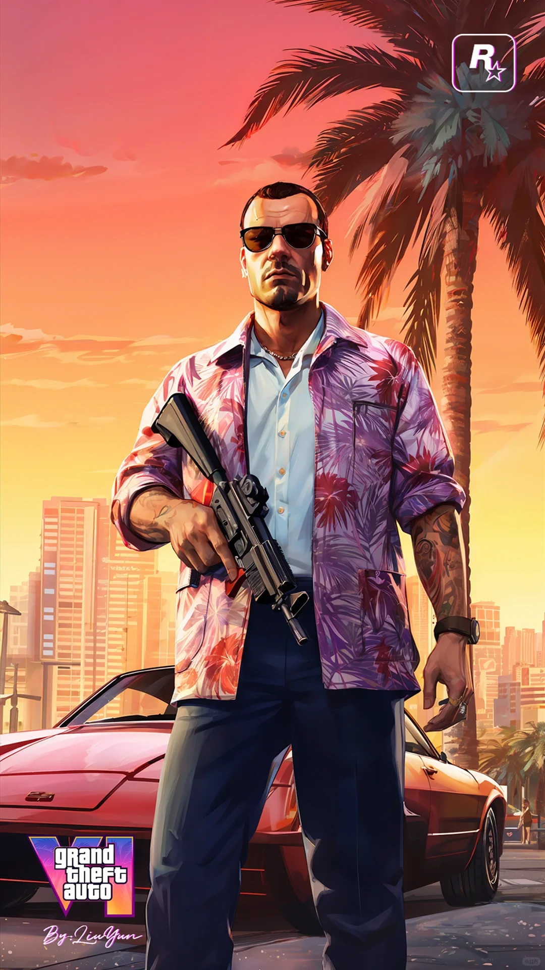 我花了3天，用AI制作了一套GTA6壁纸！?