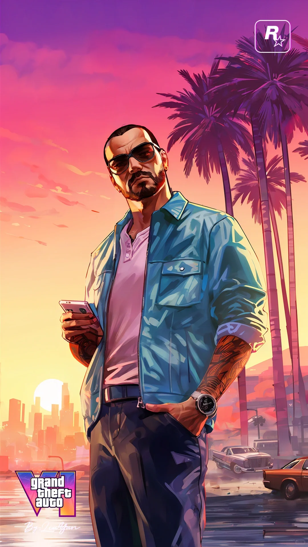 我花了3天，用AI制作了一套GTA6壁纸！?