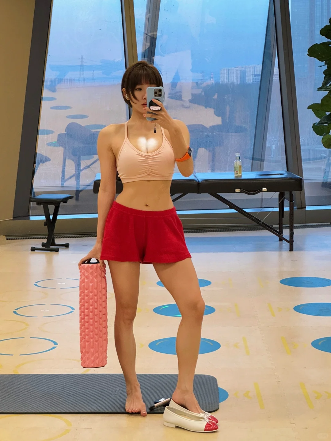 gym look（忘带鞋版?