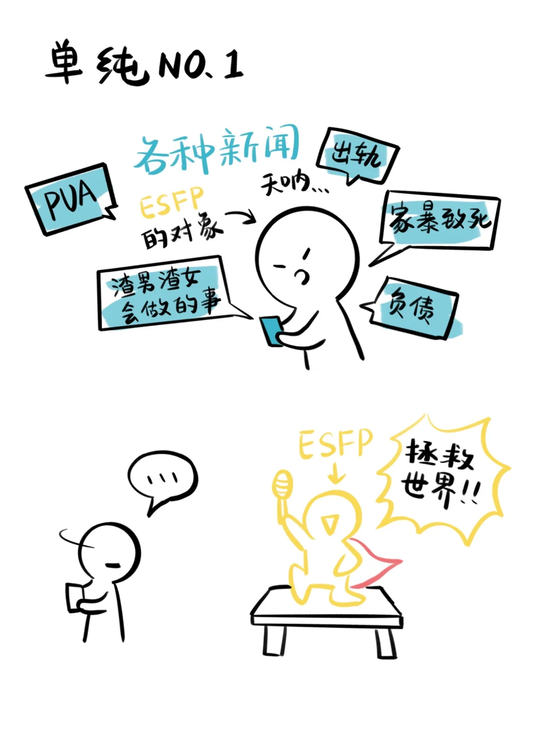 活力满满没人比得过ESFP吧！