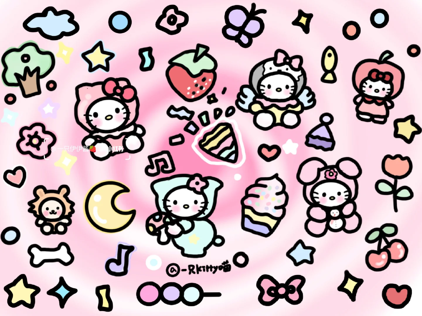 iPad平板壁纸｜萌趣可爱HelloKitty