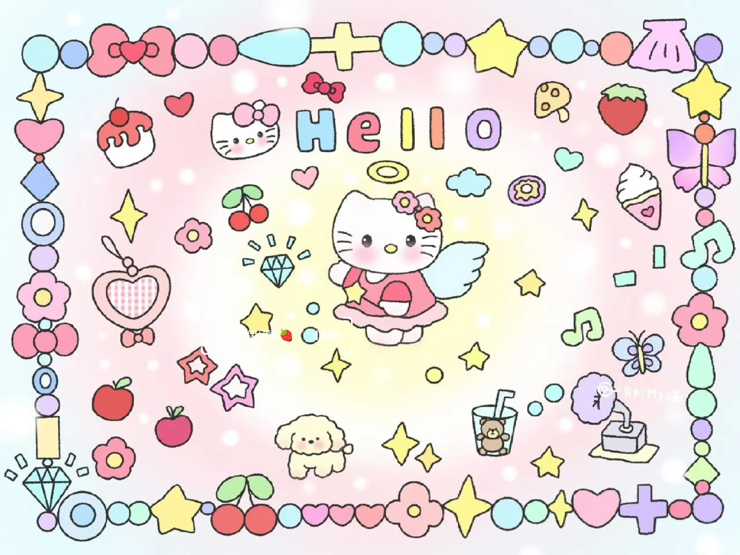 iPad平板壁纸｜萌趣可爱HelloKitty