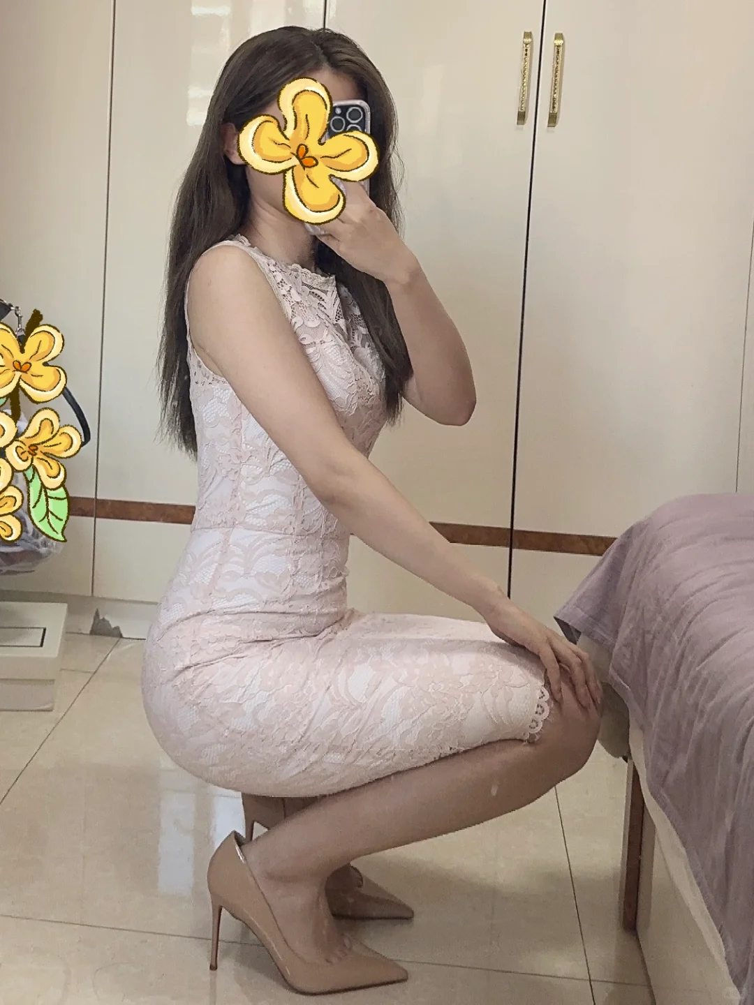 完美适配中国女人的志玲姐姐风蕾丝连衣裙?