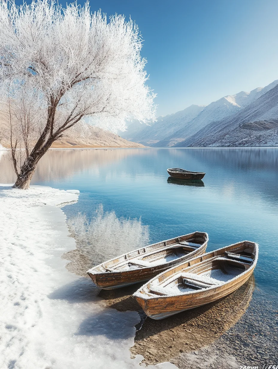 冬季治愈壁纸|唯美雪景壁纸|大雪节气海报3