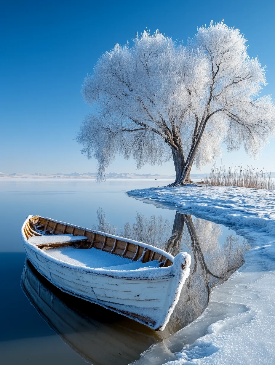 冬季治愈壁纸|唯美雪景壁纸|大雪节气海报3