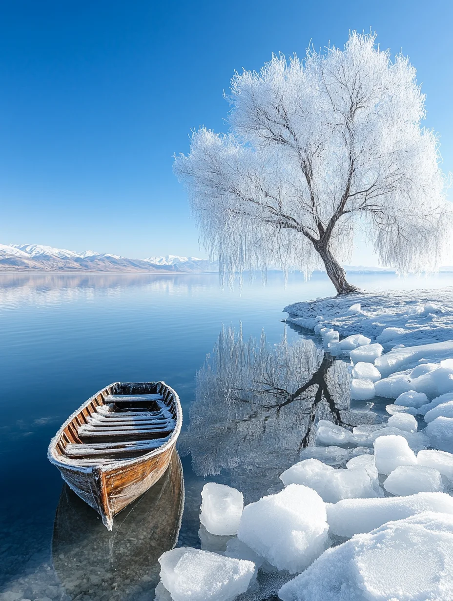 冬季治愈壁纸|唯美雪景壁纸|大雪节气海报3