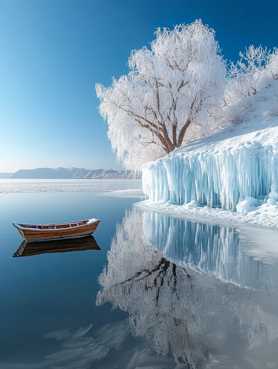 冬季治愈壁纸|唯美雪景壁纸|大雪节气海报3