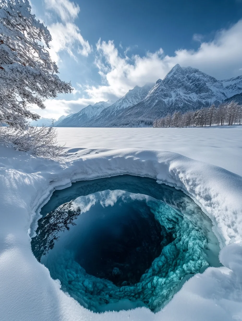 冬季治愈壁纸|唯美雪景壁纸|大雪节气海报3