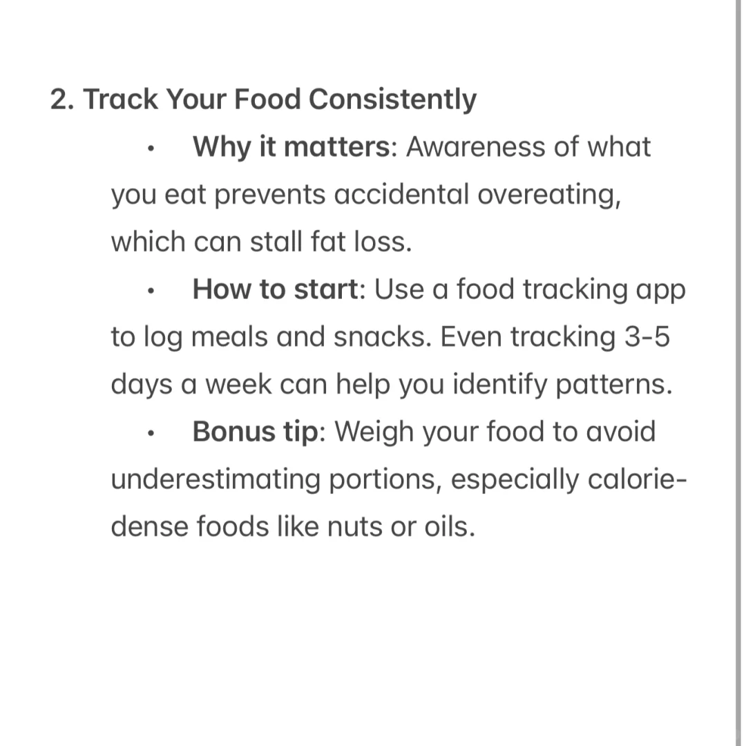 Calorie deficit tips. 卡路里赤字技巧