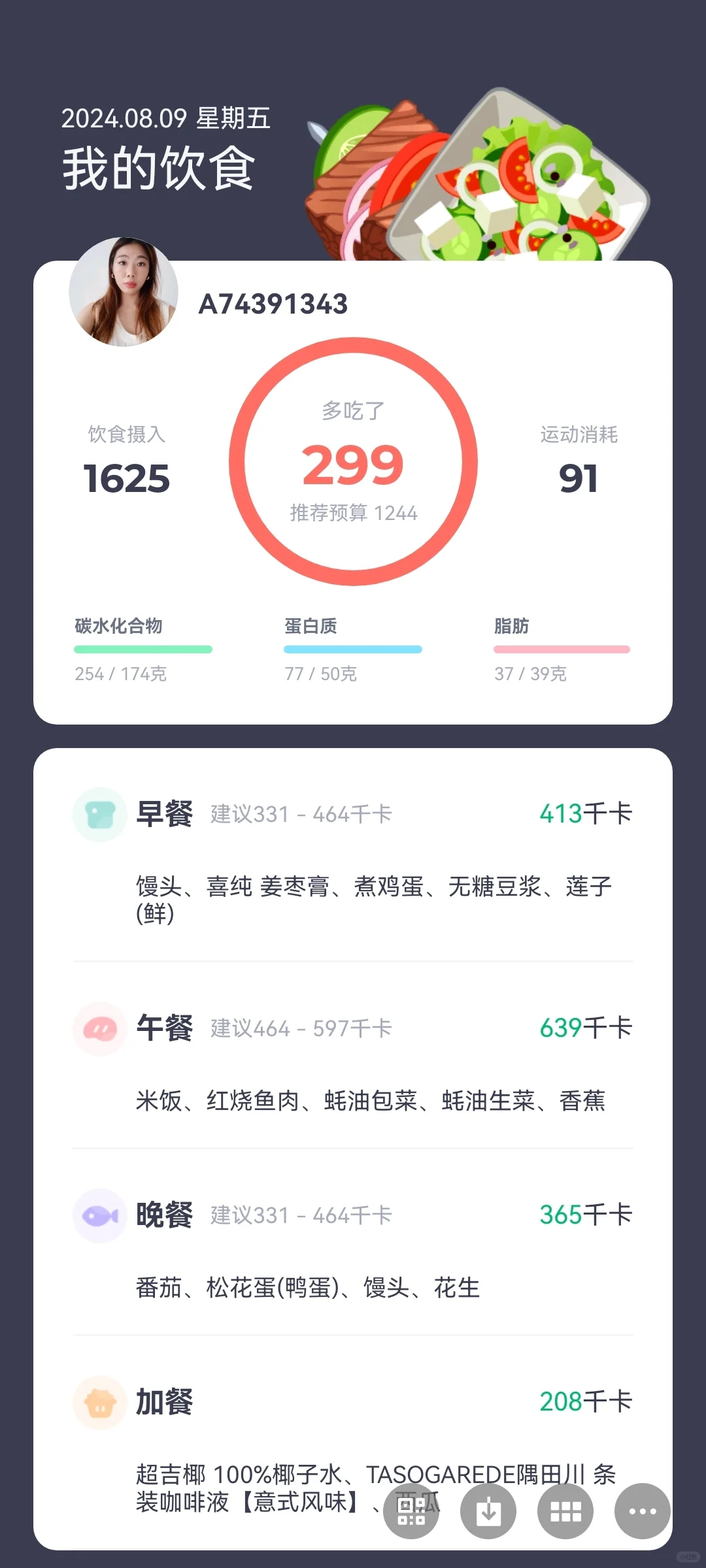 一天吃1600大卡体重有什么变化？Day24