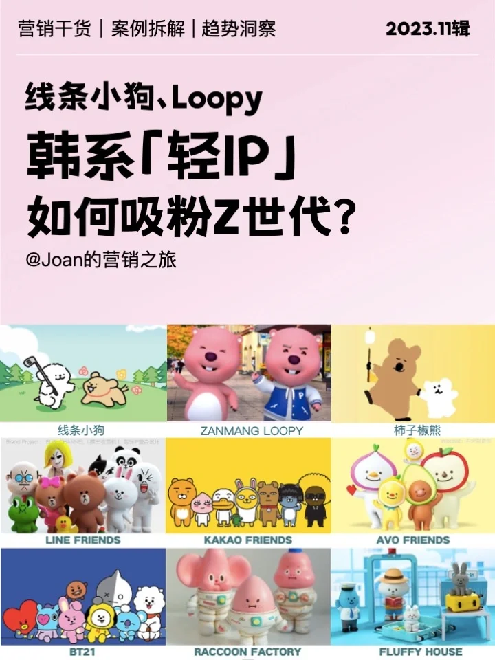 线条小狗，loopy看韩系「轻IP」爆火套路