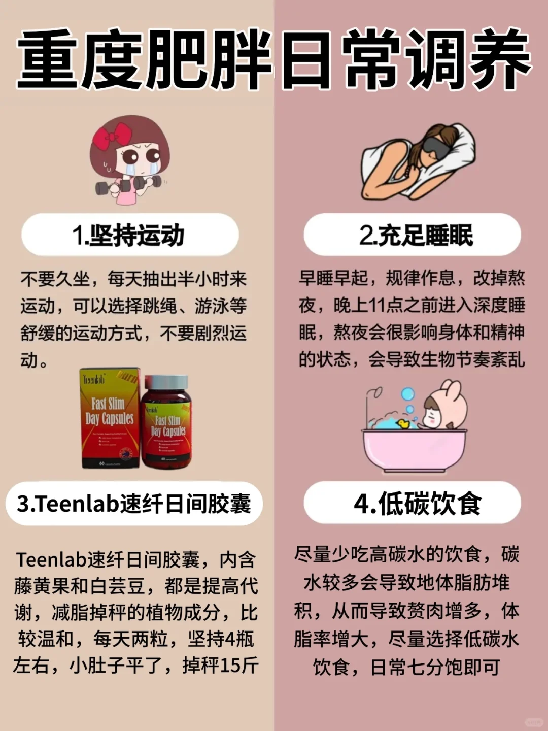 不删‼肥胖女和易瘦女的不同表现！