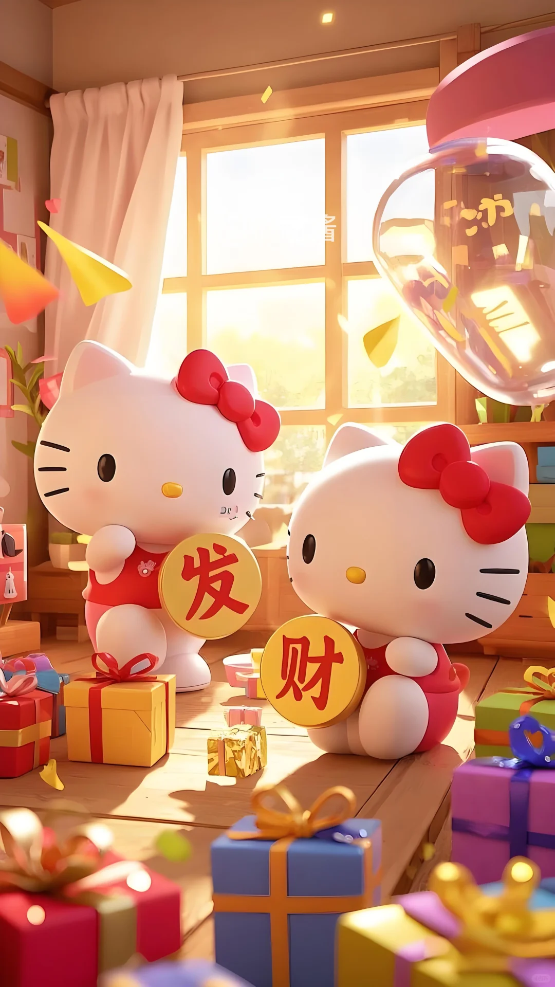 每日壁纸分享 2025新年 hello kitty 壁纸