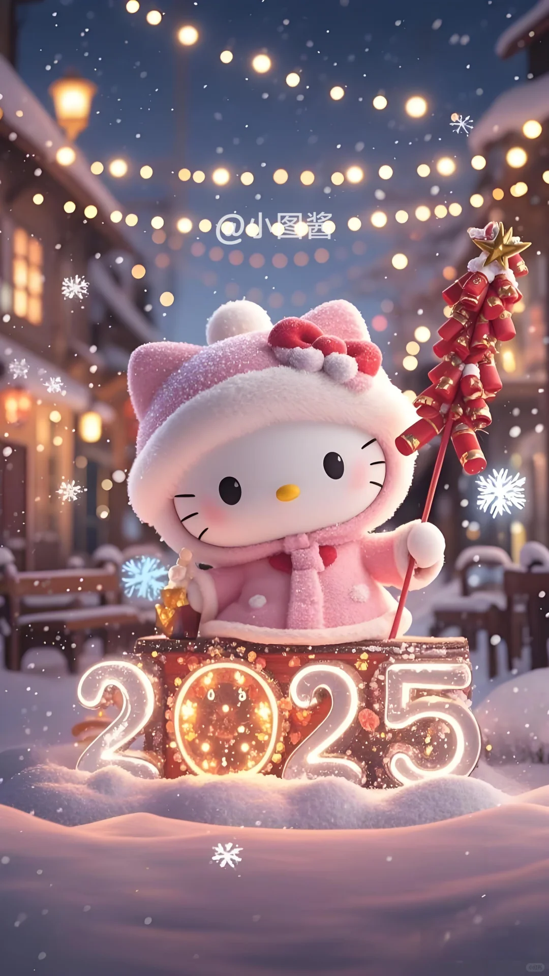 每日壁纸分享 2025新年 hello kitty 壁纸