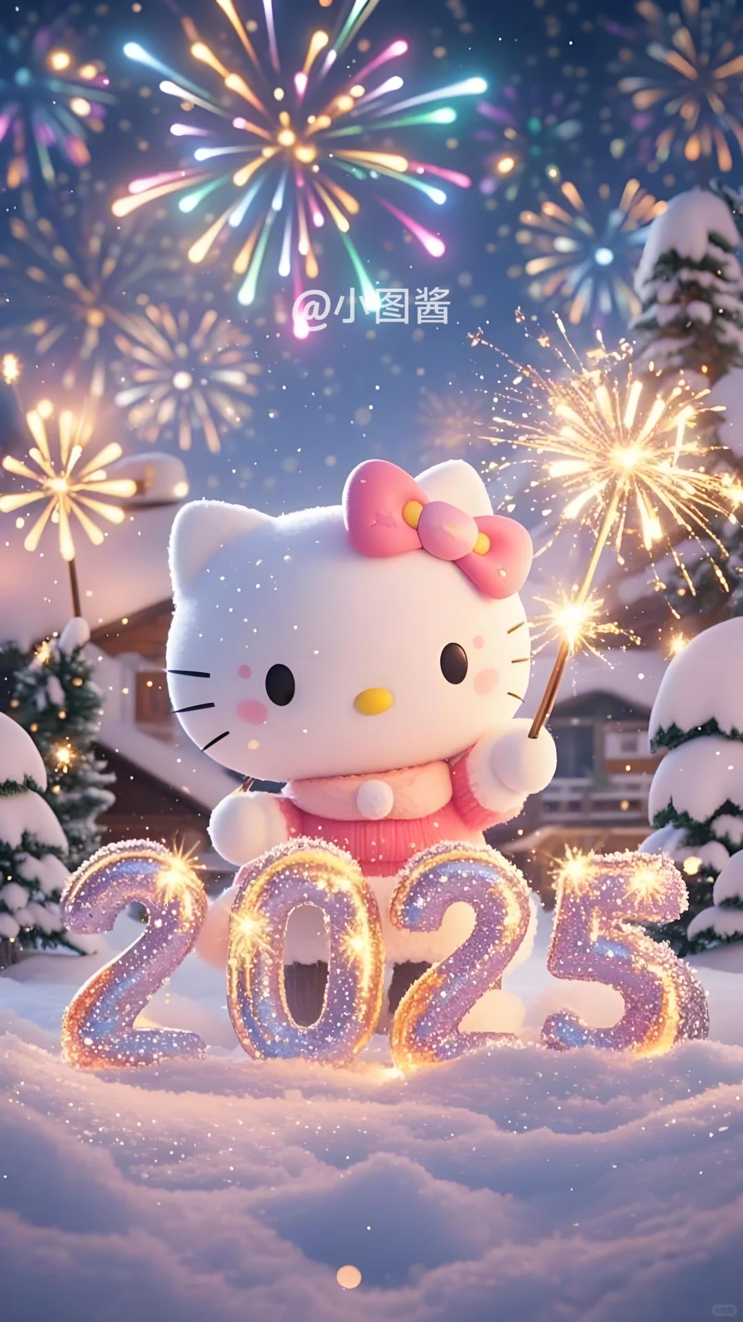 每日壁纸分享 2025新年 hello kitty 壁纸