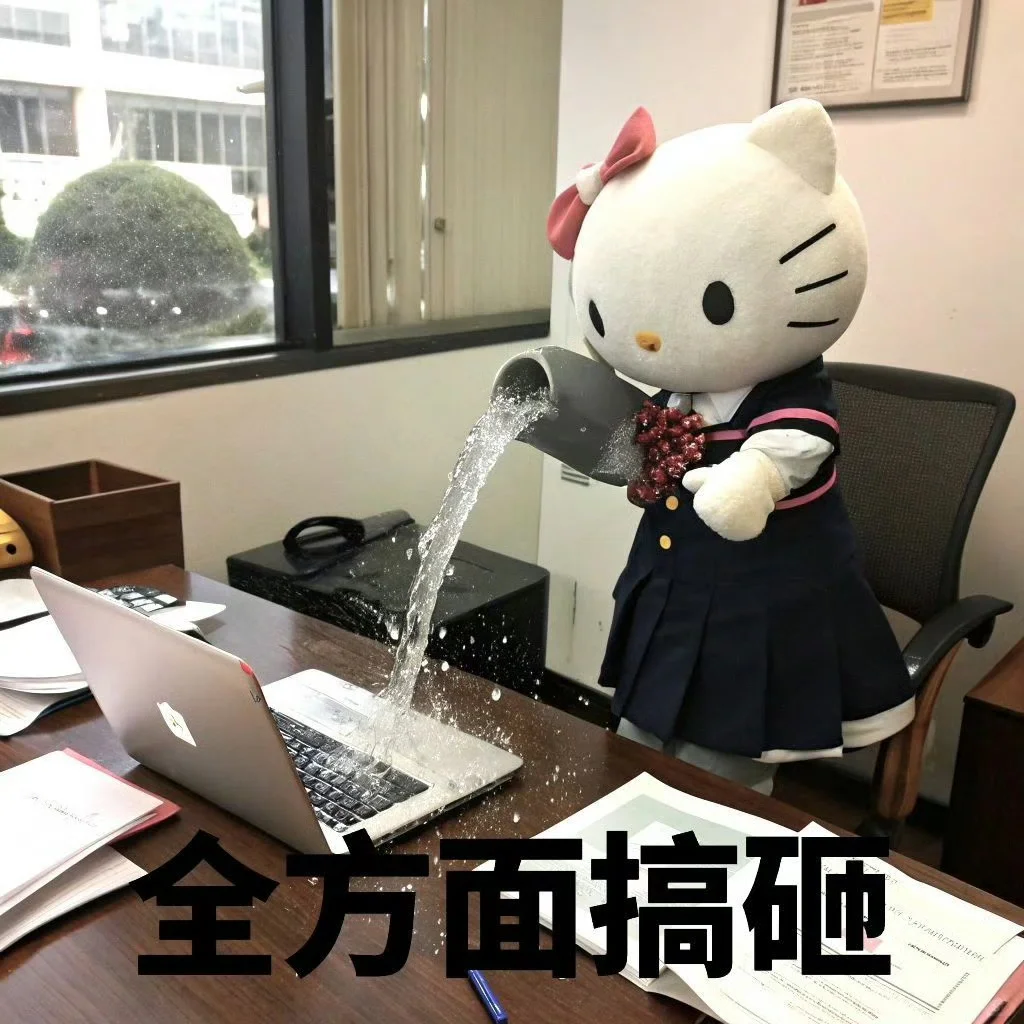 看！天选牛马！Hello Kitty表情包！