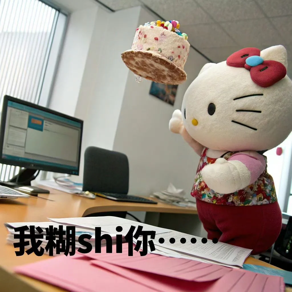 看！天选牛马！Hello Kitty表情包！