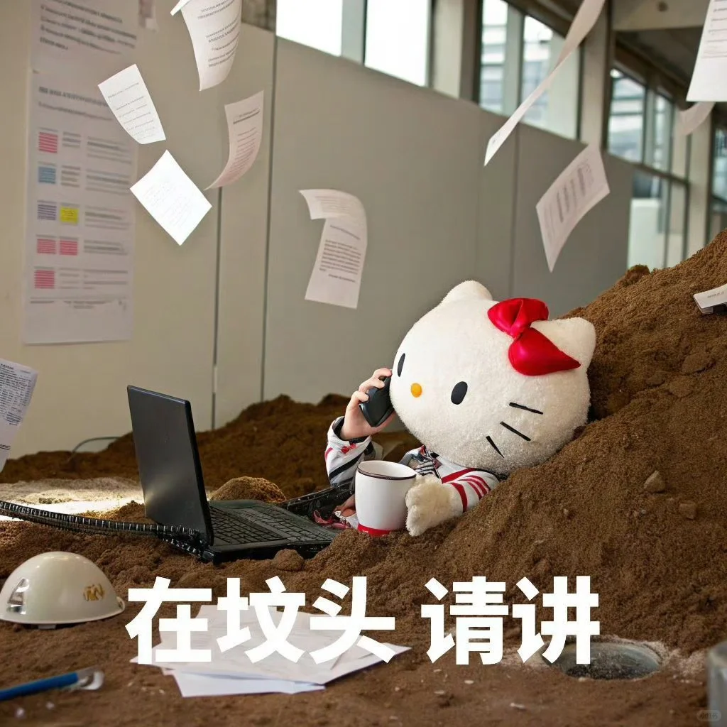 看！天选牛马！Hello Kitty表情包！