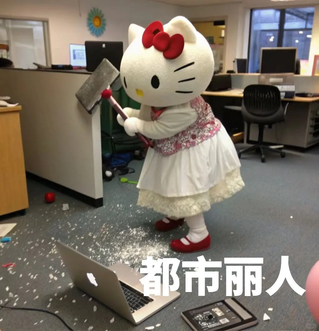 看！天选牛马！Hello Kitty表情包！