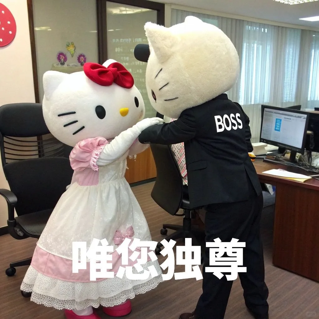 看！天选牛马！Hello Kitty表情包！