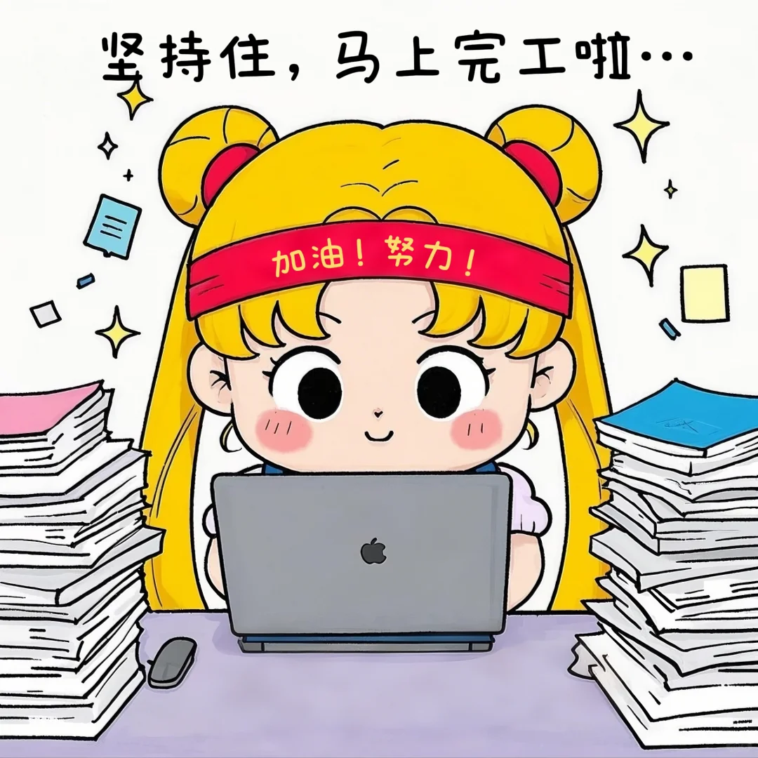 可爱美少女?打工人加油，坚持住✊