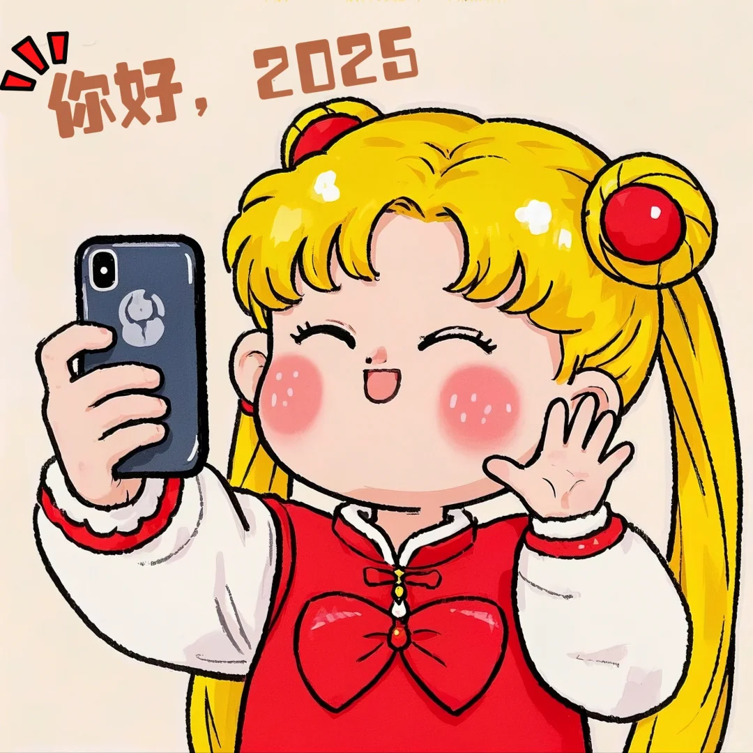 可爱美少女2024Byebye~2025你好！