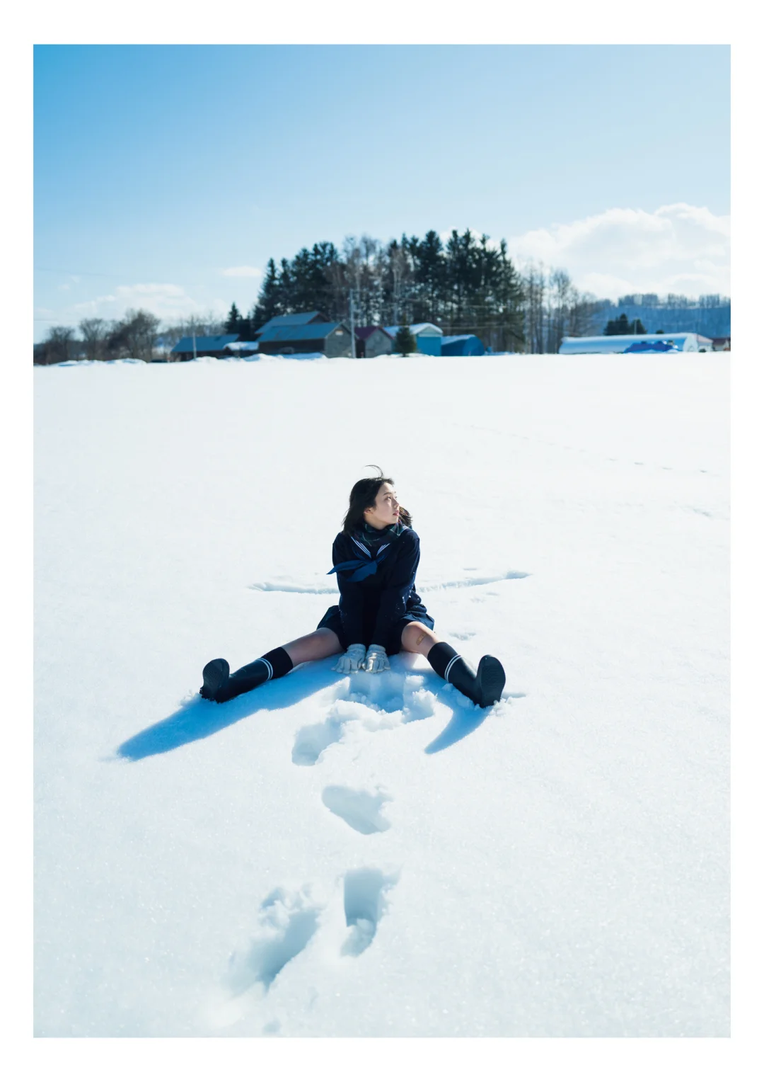 审美分享‖日系少女雪地jk写真参考