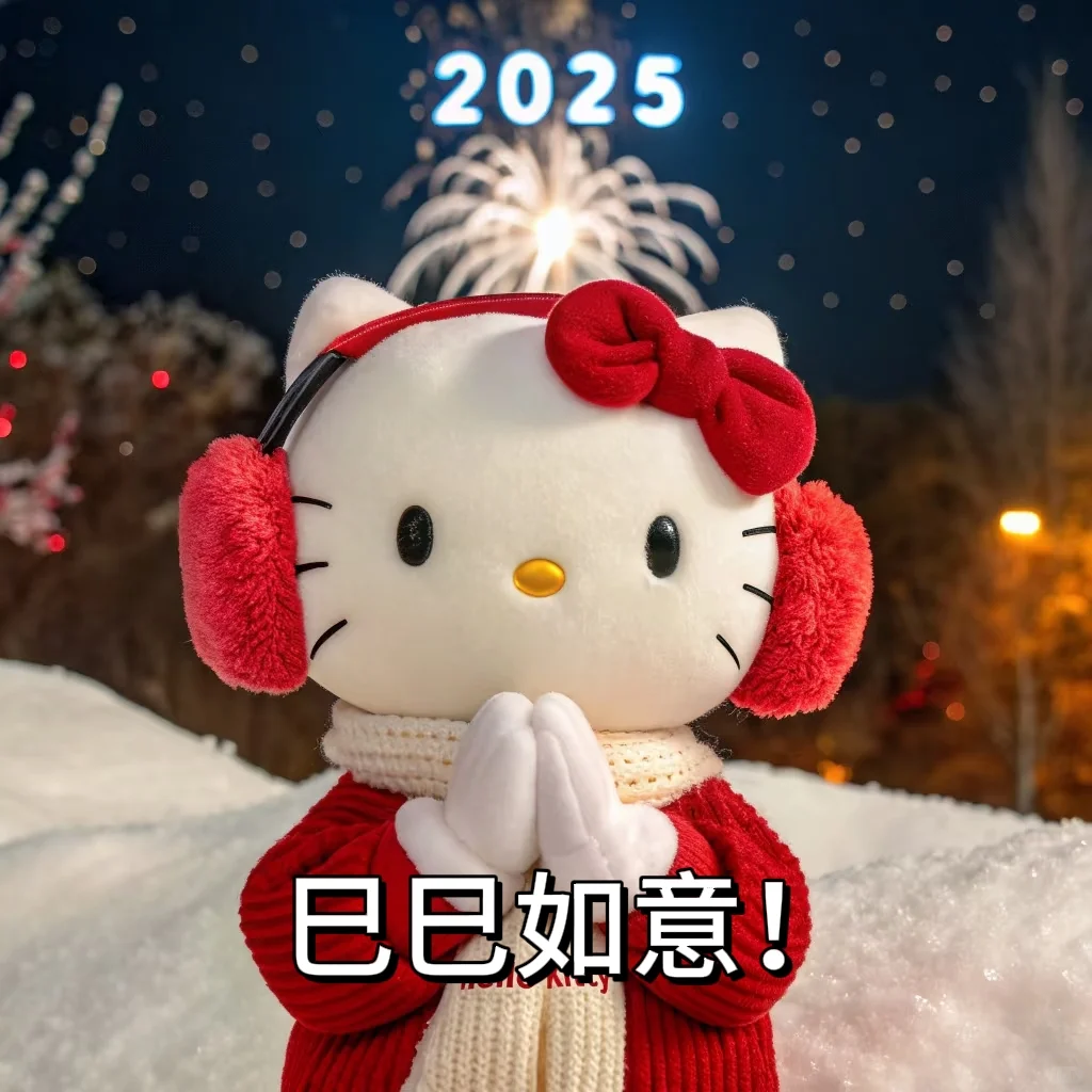 Hellokitty表情包！啊蛇！是蛇候发财了！