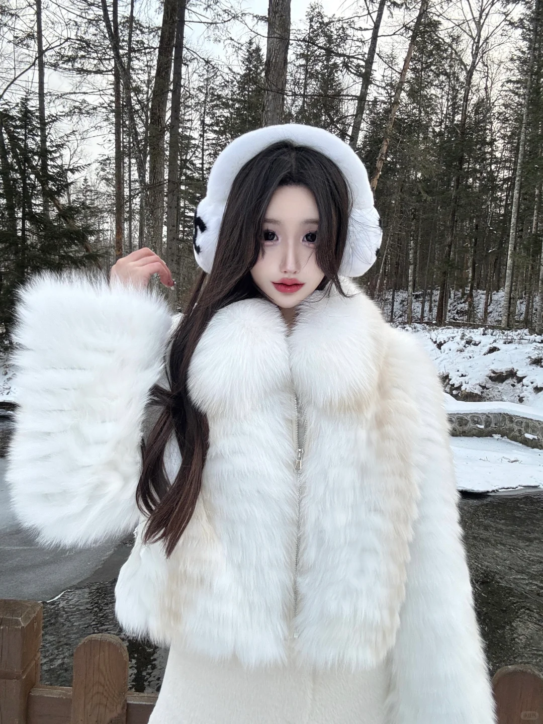 长白山太美啦！！雪岭穿搭❄️附全身?～